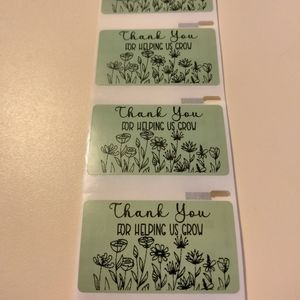 💙100 Helping Us Grow- Shipping Labels Thermal Packaging Stickers 2.25"x1.25"💙